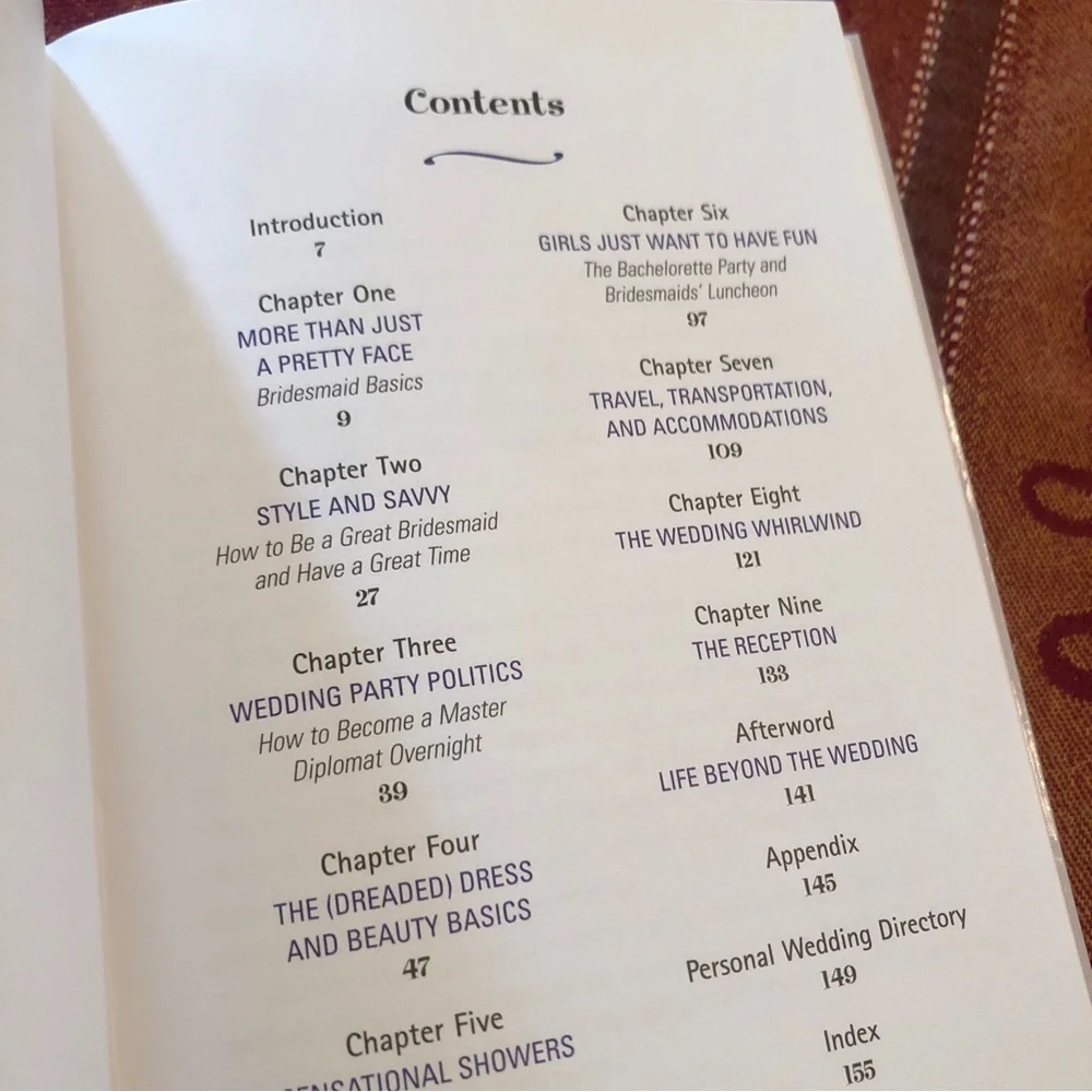 Handbook bridesmaid by